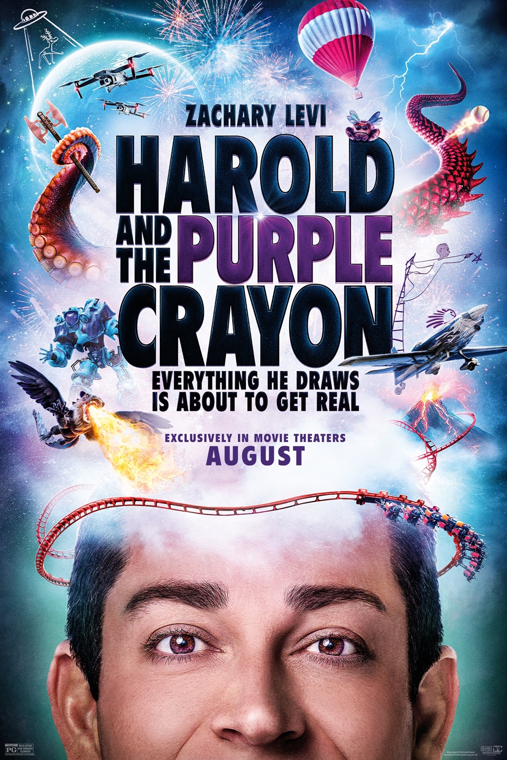 ดูหนังออนไลน์ฟรี Harold and the Purple Crayon (2024)